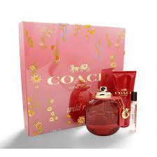 Coach Wild Rose 90ml Edp + 7.5ml Edp + 100ml PBL 3pcs Gift Set