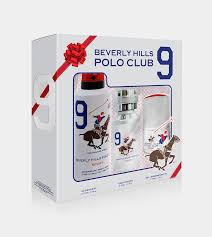 Beverly Hills Polo Club Sport No. 9 Men's 3pcs Gift Set 50ml EDT Fragrance & 175ml Sport Deodorant with Anti-Perspirant Roll On